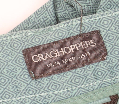 Craghoppers Women's Green Stretch Chino Trousers Size 14