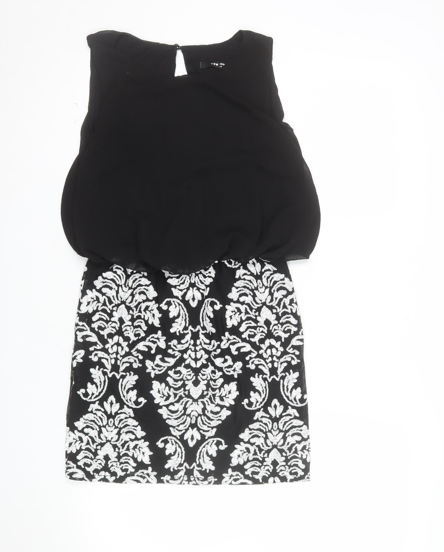TFNC London Women's Black Sequin Bodycon Dress Size S