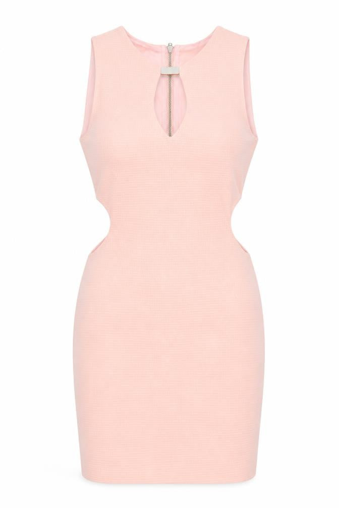 Vera & Lucy Women’s Pink Sleeveless Bodycon Mini Dress S
