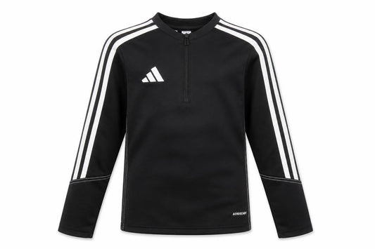 adidas Boys Black 7-8 Years Long Sleeve 1/4 Zip AEROREADY Training Top