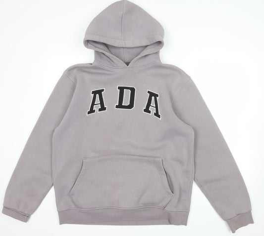 Adanola Womens Grey Pullover Hoodie XL Relaxed Fit Casual