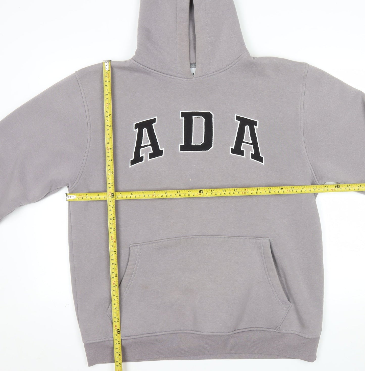 Adanola Womens Grey Pullover Hoodie XL Relaxed Fit Casual