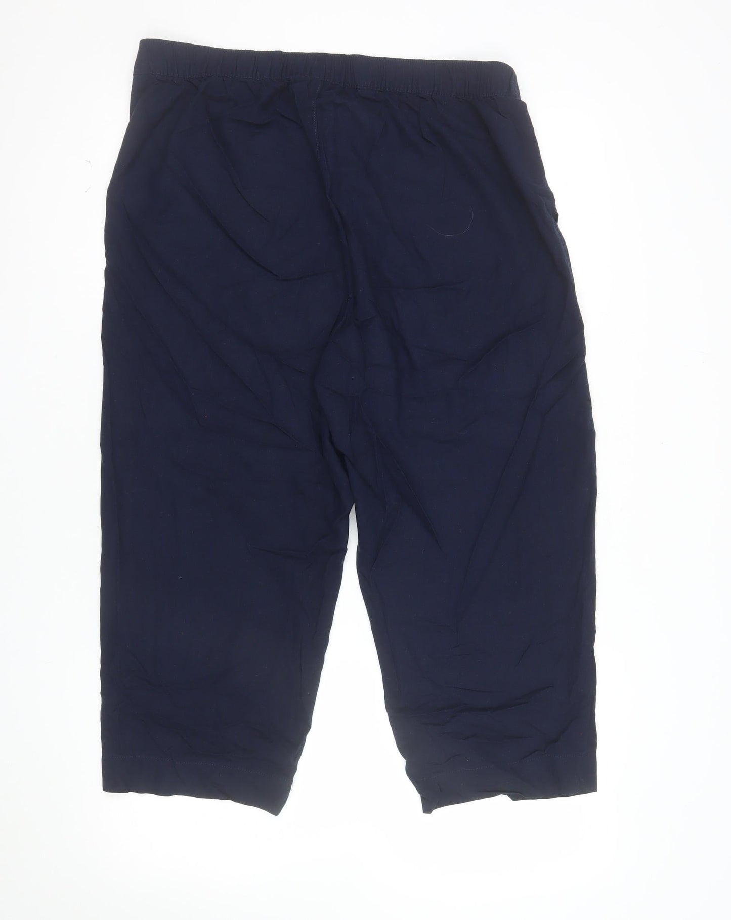 Charlotte West Women’s Blue Linen Blend Size 16 Capri Trousers