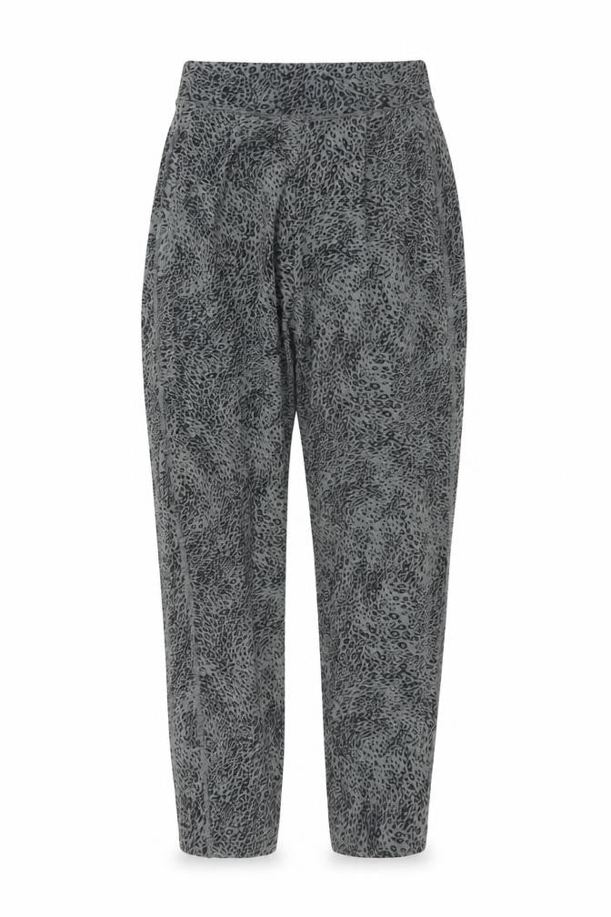 Marks & Spencer Women’s Khaki Animal Print Tapered Trousers Size 8
