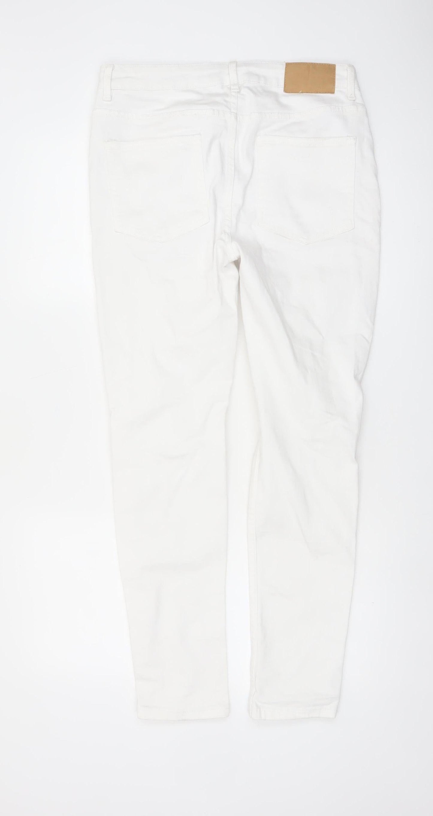 Denim Co Men's White Skinny Jeans W32 L30 Distressed Denim