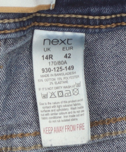 Next Women's Blue Bootcut Denim Jeans Size 14 Regular