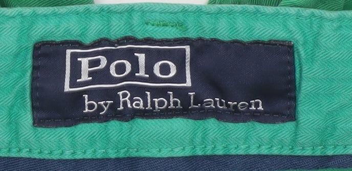 Polo Ralph Lauren Men's Green Chino Trousers 34x32 Regular Fit