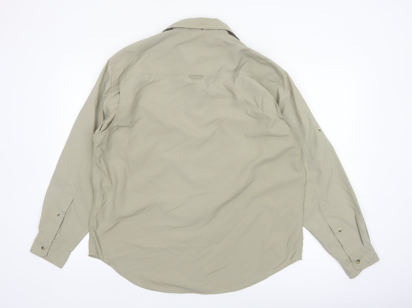 Regatta Men's Beige Long Sleeve Button-Up Outdoor Shirt Size S