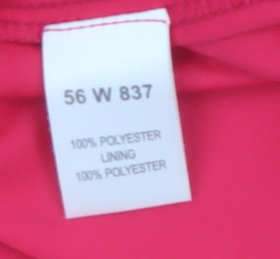 Kaleidoscope Women's Pink Asymmetric Midi Chiffon Skirt Size 16