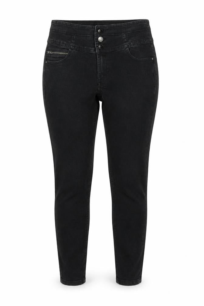 Front view of Denim Co. Women’s Black Skinny Jeans, size UK 10, Stretch Denim