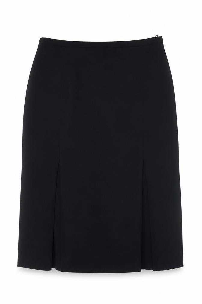 Front view of Frank Usher Women’s Black, size UK 14, Pencil Skirt Knee Length