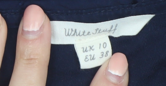 White Stuff Women's Blue Long Sleeve Tunic Blouse UK 10