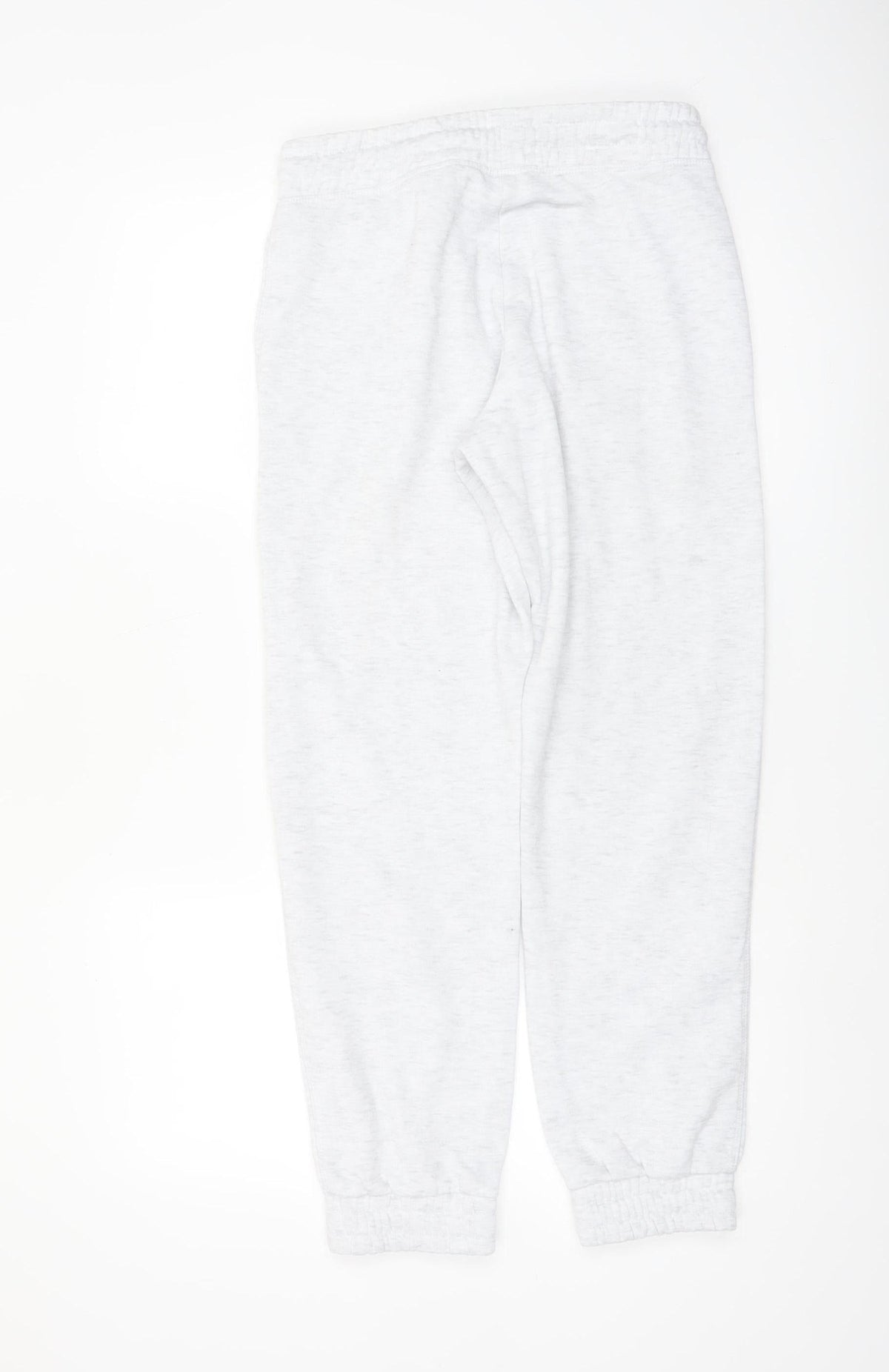 Close-up detail of Disney women’s grey xs jogger sweatpants with stitch embroidery