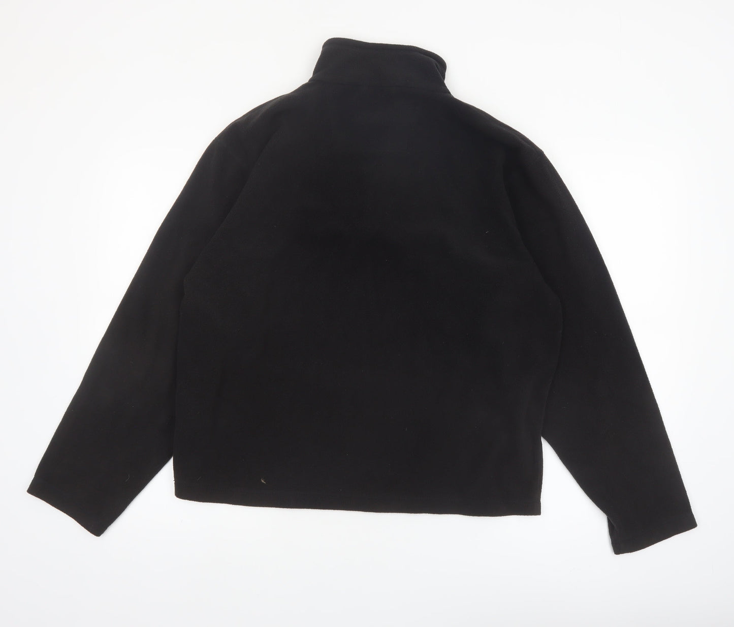 Regatta Men's Black Fleece 1/4 Zip Sweatshirt L Outdoor Pullover