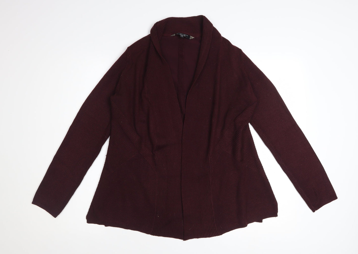 Principles by Ben de Lisi Women's Red Size 12 Open Knit Cardigan