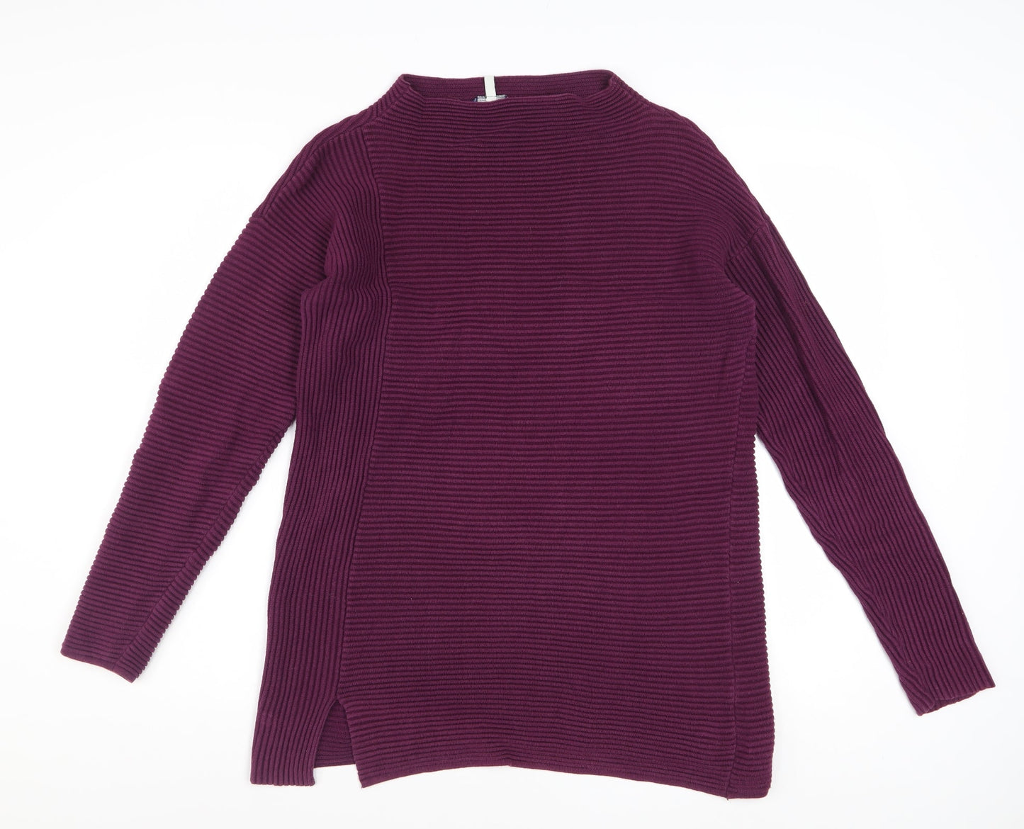 Joules Women’s Purple Cotton Ribbed Pullover Jumper Size 10