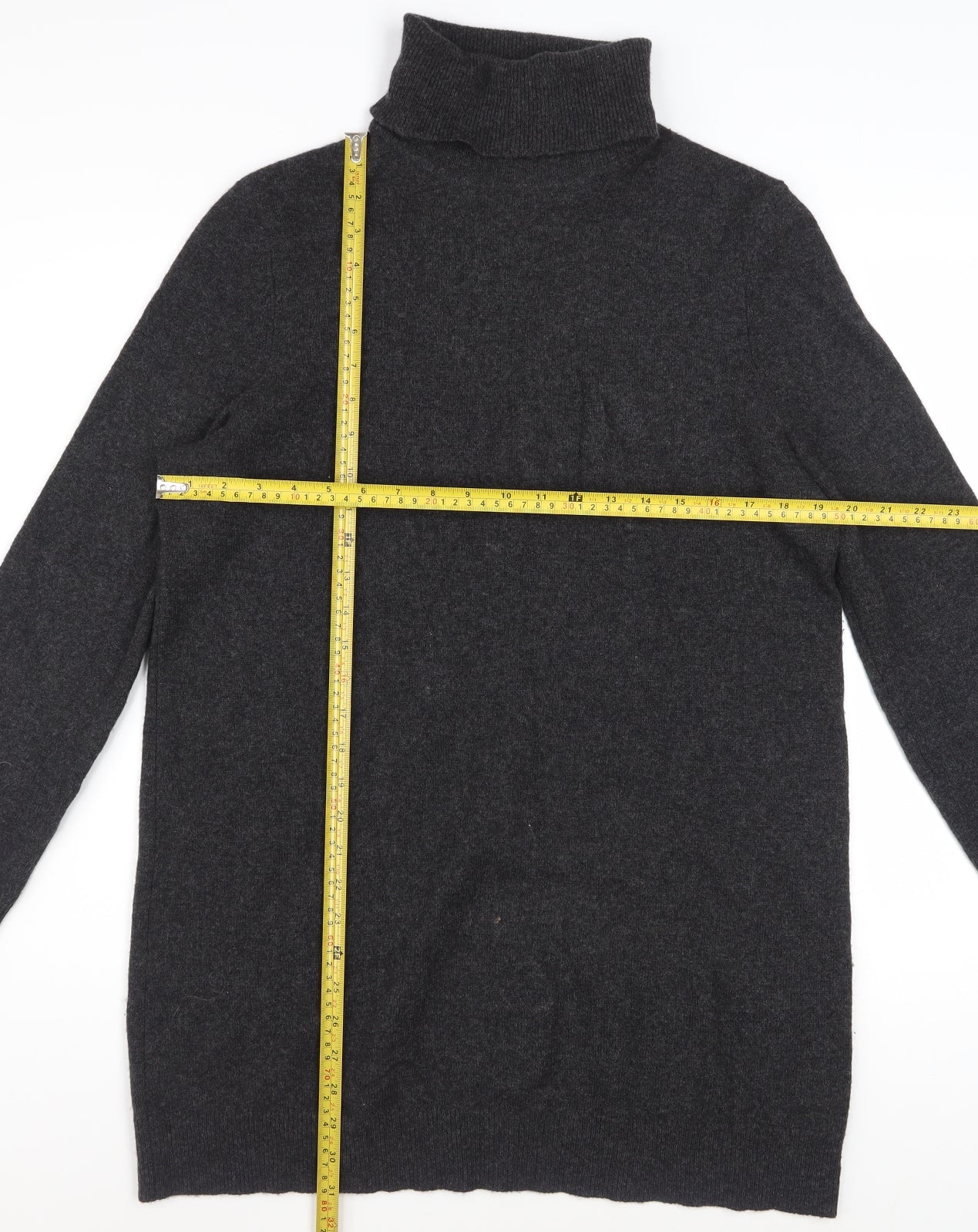 Equipment Women Black L Cashmere Roll Neck Long Sleeve Sweater Dress