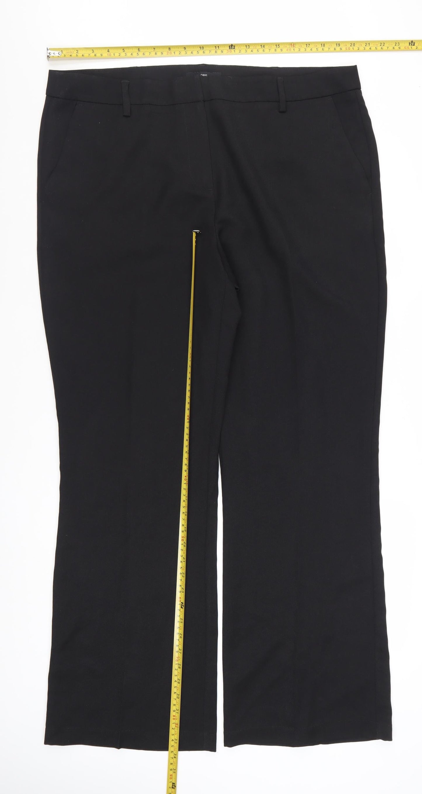 Next Women’s Black 18L Tall Straight Leg Dress Pants Trousers