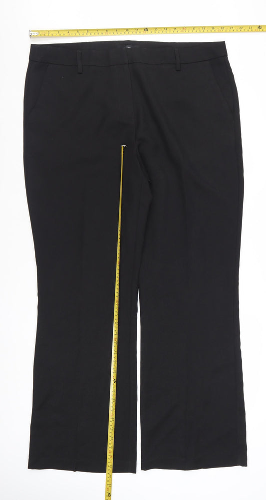 Next Women’s Black 18L Tall Straight Leg Dress Pants Trousers
