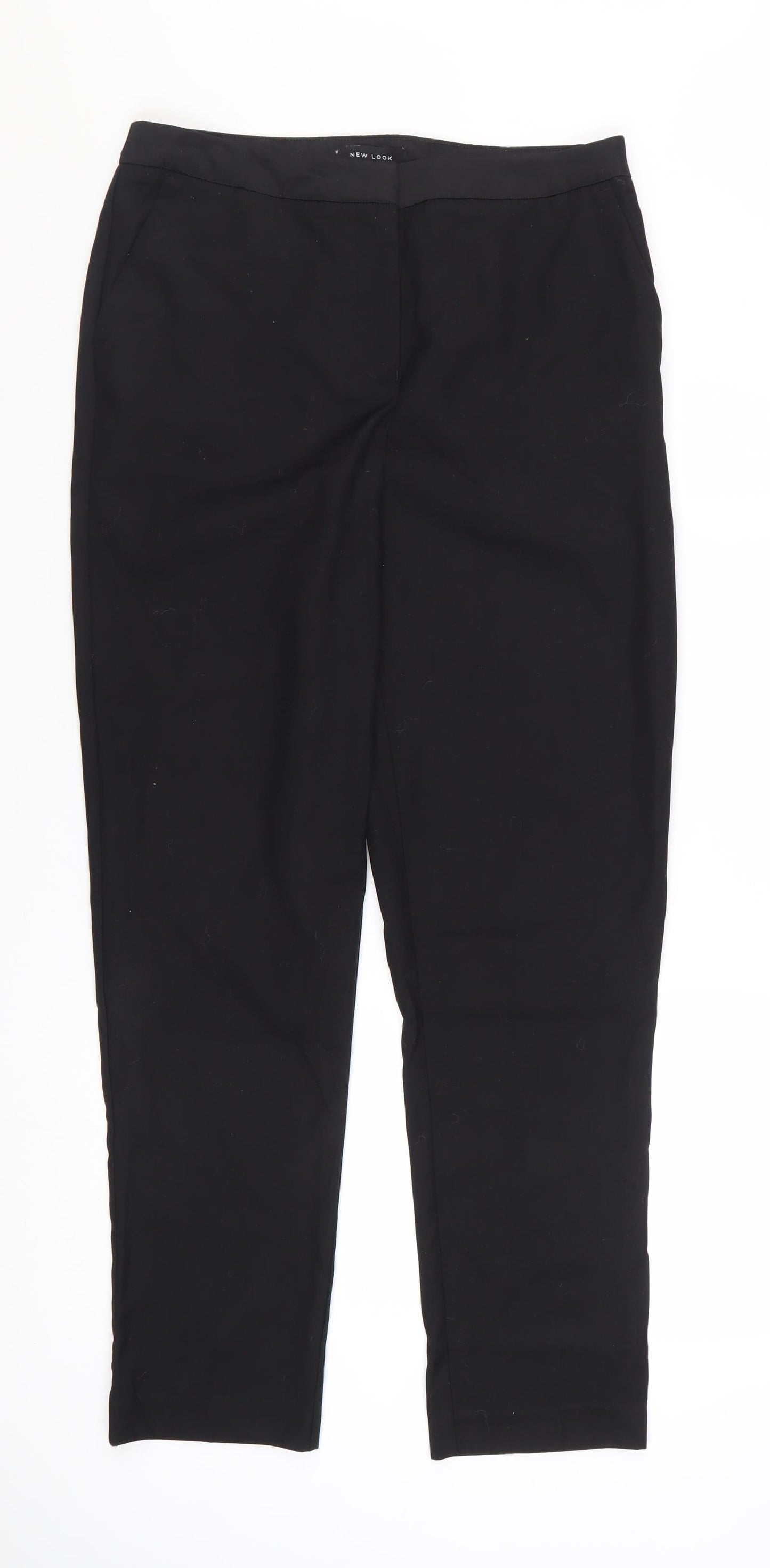 New Look Women's Black Slim Fit Tailored Trousers Size 10