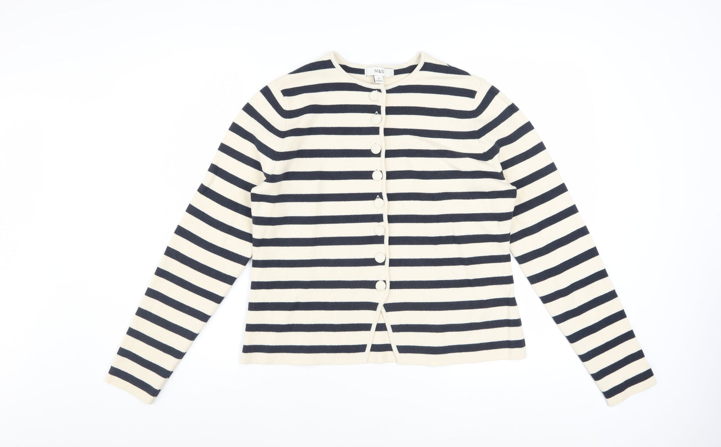 Marks and Spencer Women’s Multicoloured Stripe Cardigan M