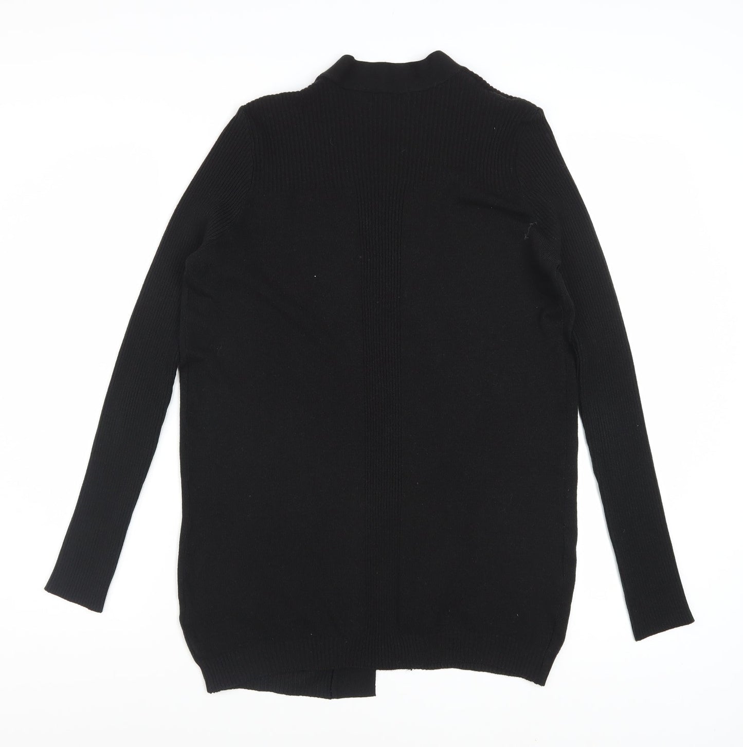 Debenhams Women’s Black Size 12 Knit Long Sleeve Open Cardigan