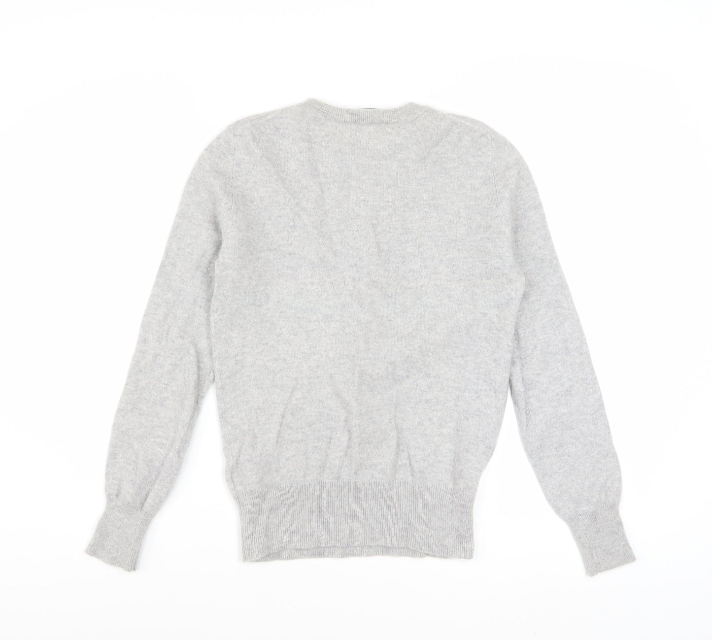 Marks and Spencer Autograph Women Grey Cashmere Star Jumper Size 6