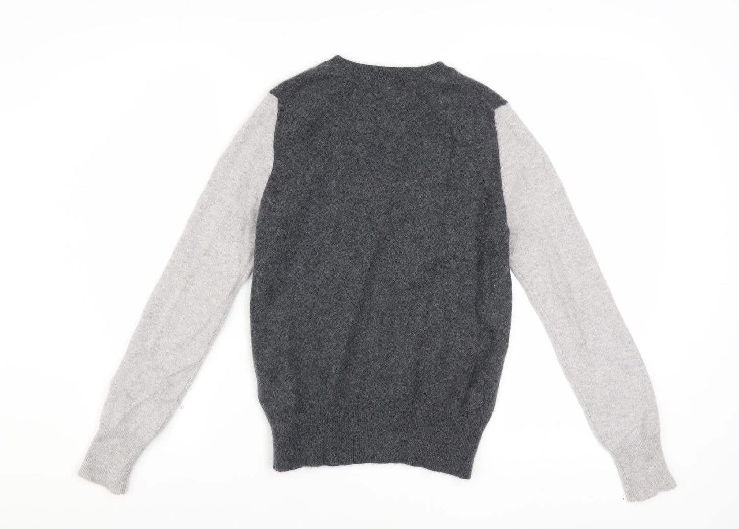 Marks and Spencer Autograph Women’s Grey Pink Cashmere Jumper Size 8