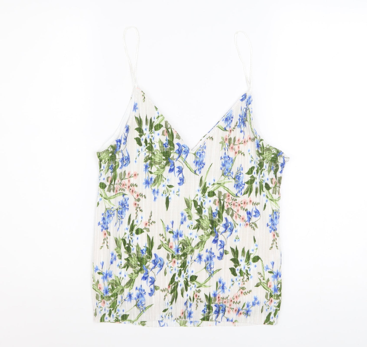 New Look Women's Multicoloured Floral V-Neck Camisole Top Size 12