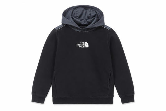 The North Face Boys Black Pullover Hoodie L Cotton Blend Warm Top
