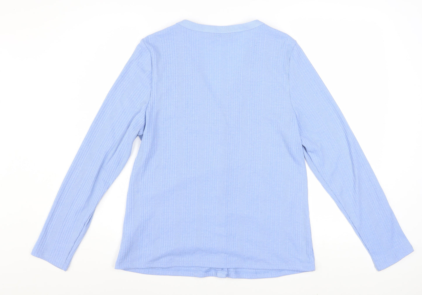 Marks and Spencer Women Blue V-Neck Button Cardigan Size 16
