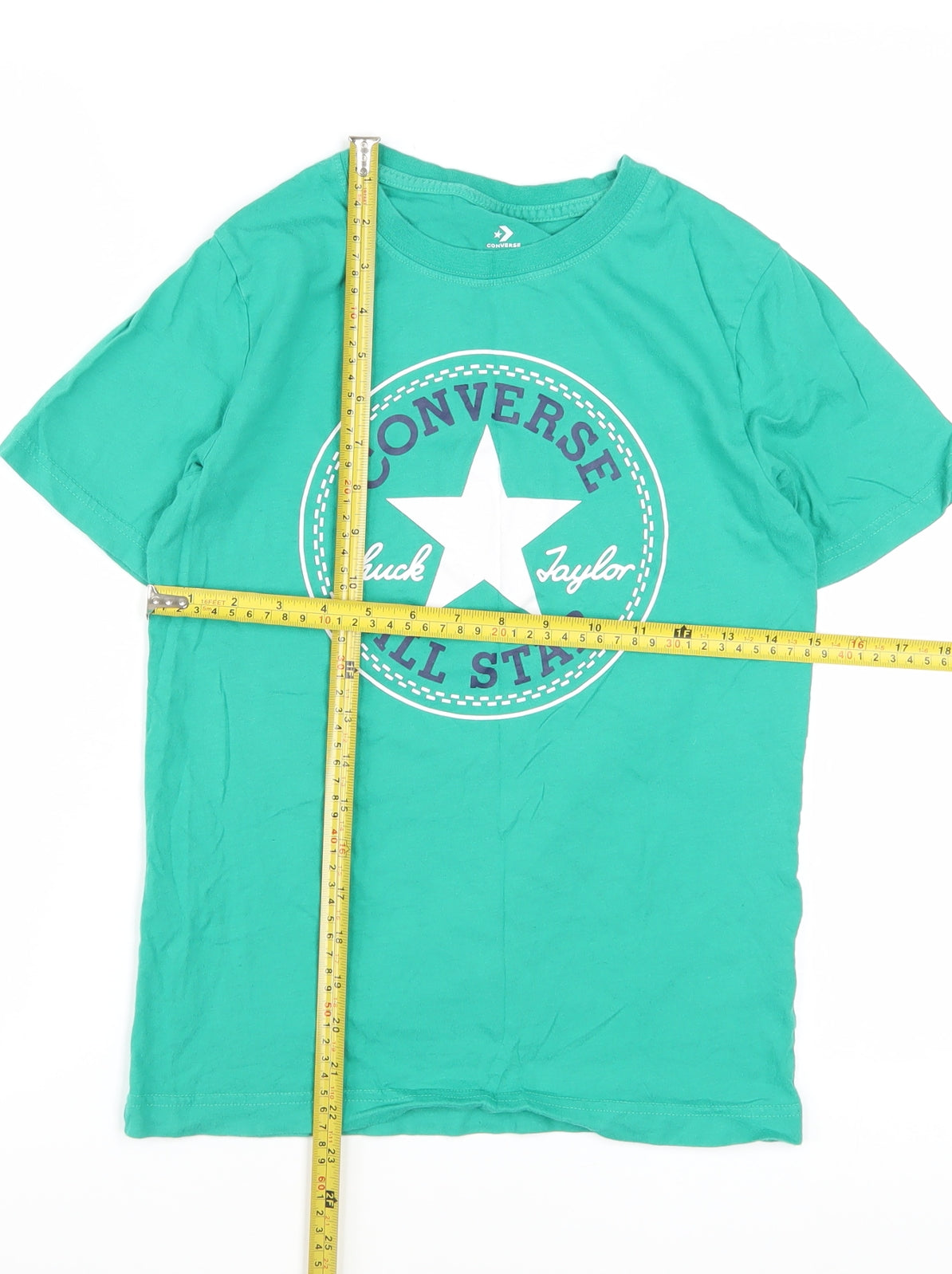 Converse Boys Green Logo T-Shirt Size 10-12 Years Short Sleeve Cotton