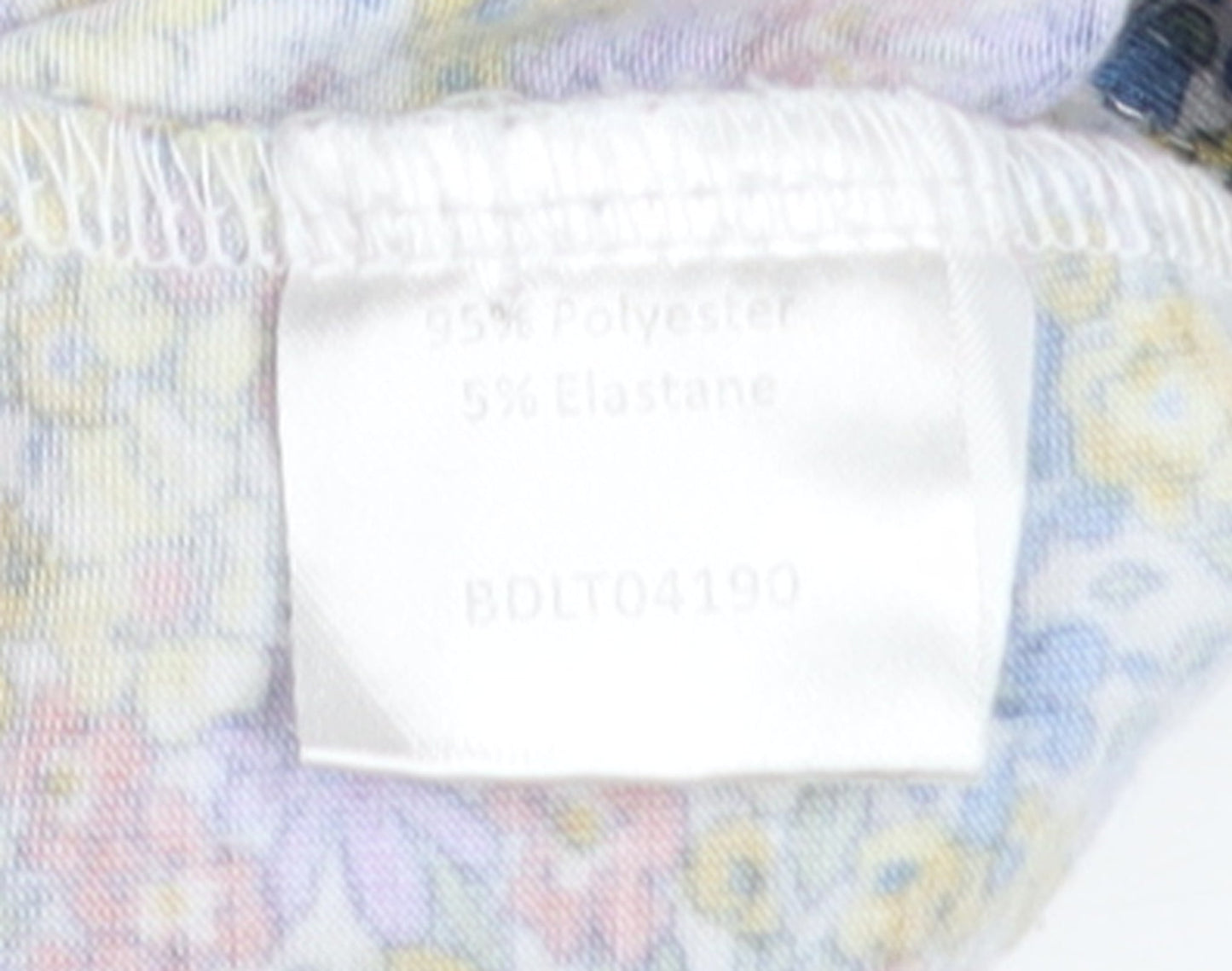 Cerulean by Blue Diamond Women's Multi Floral Peplum Blouse Size M