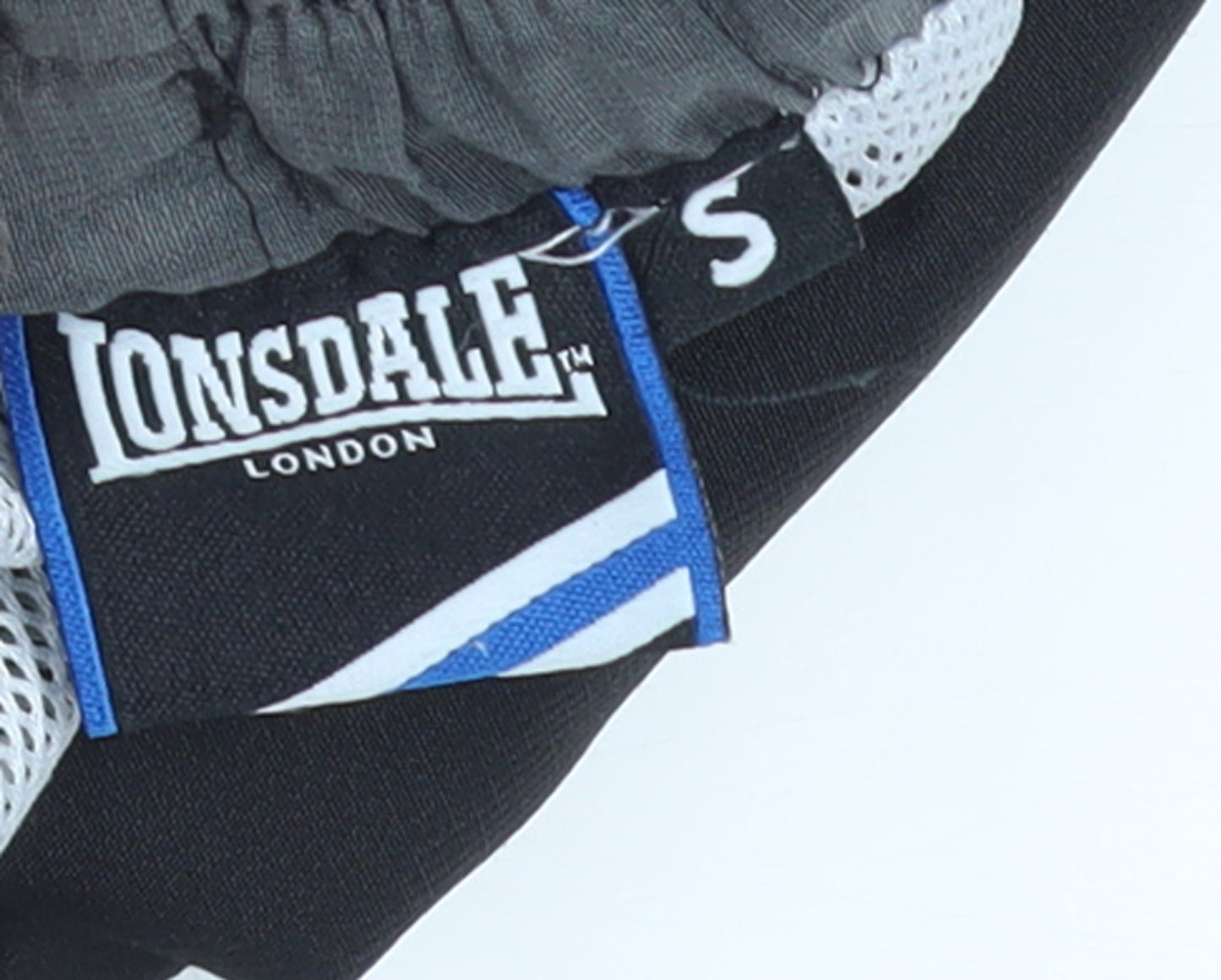 Lonsdale Men's Black Regular Fit Quick Dry Sports Shorts Size S