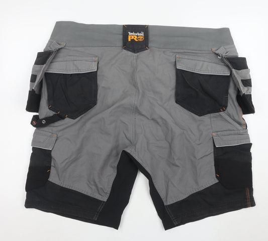 Timberland PRO Men's Grey 2XL Cargo Work Shorts Cotton Blend