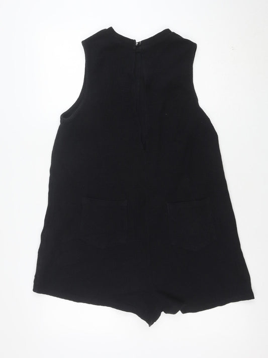 ASOS Women’s Black Sleeveless Knit Playsuit Size 14