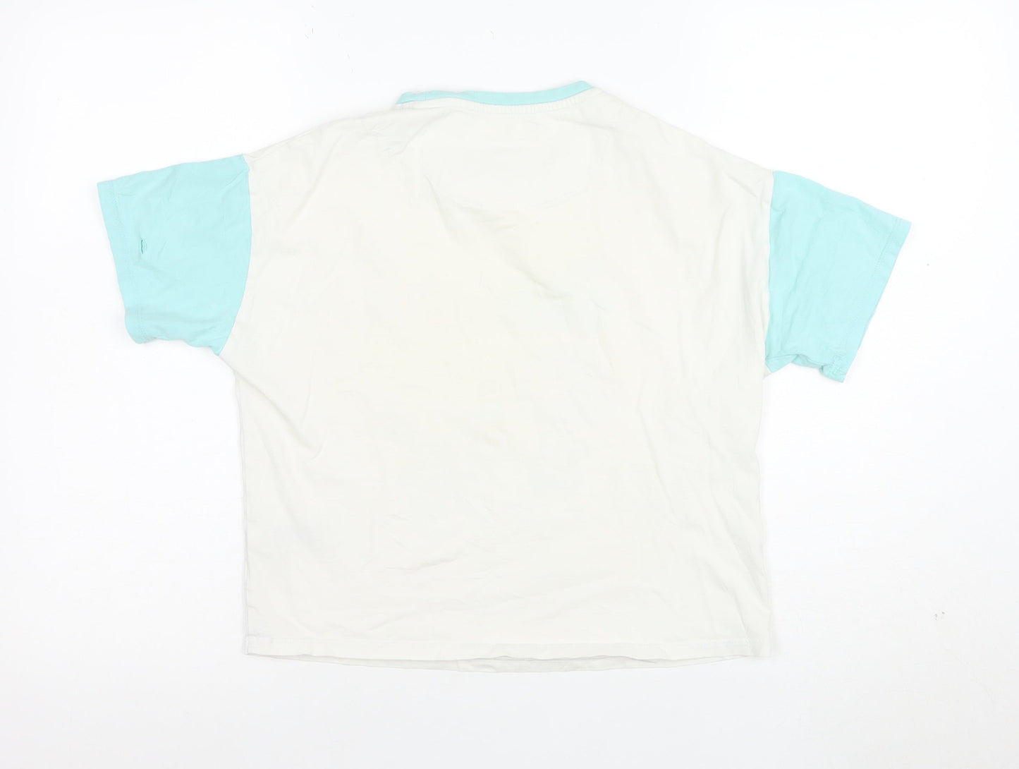Marks and Spencer Peanuts Girls White Blue 11-12 Years Graphic T-Shirt