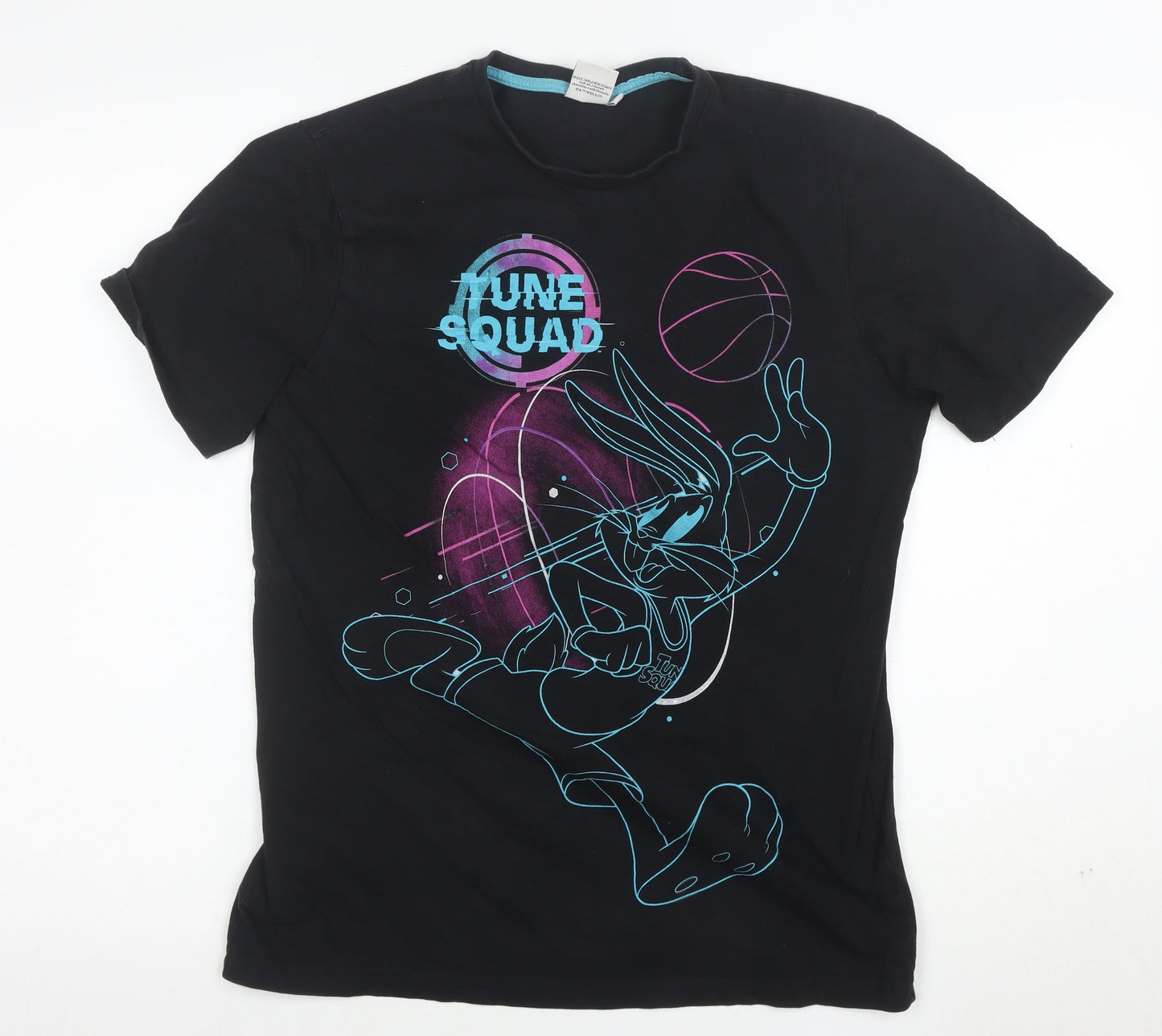 Space Jam Tune Squad Black Bugs Bunny Men's M Graphic T-Shirt