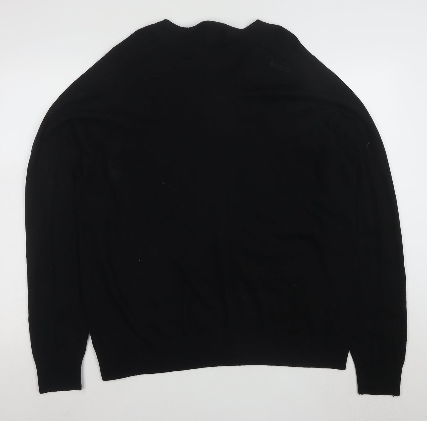 Bench Men's Black 2XL V-Neck Pullover Jumper