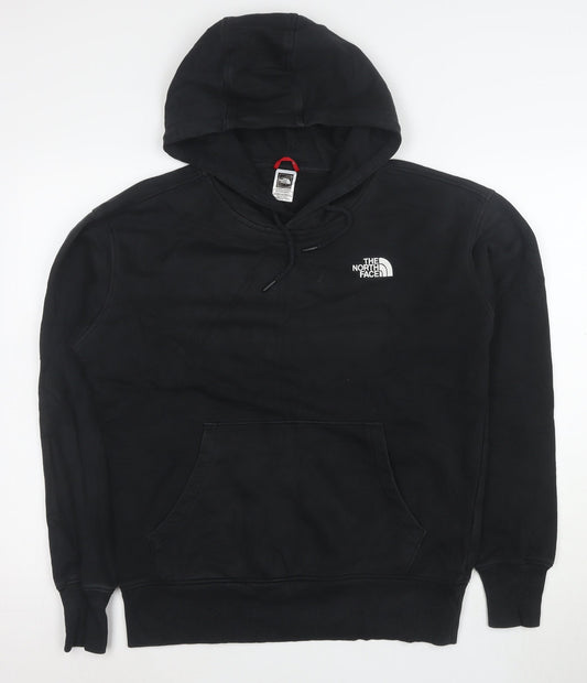 The North Face Mens Black Pullover Hoodie Size L Fleece Lined