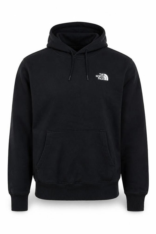 The North Face Mens Black Pullover Hoodie Size L Fleece Lined