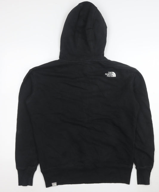 The North Face Mens Black Pullover Hoodie Size L Fleece Lined
