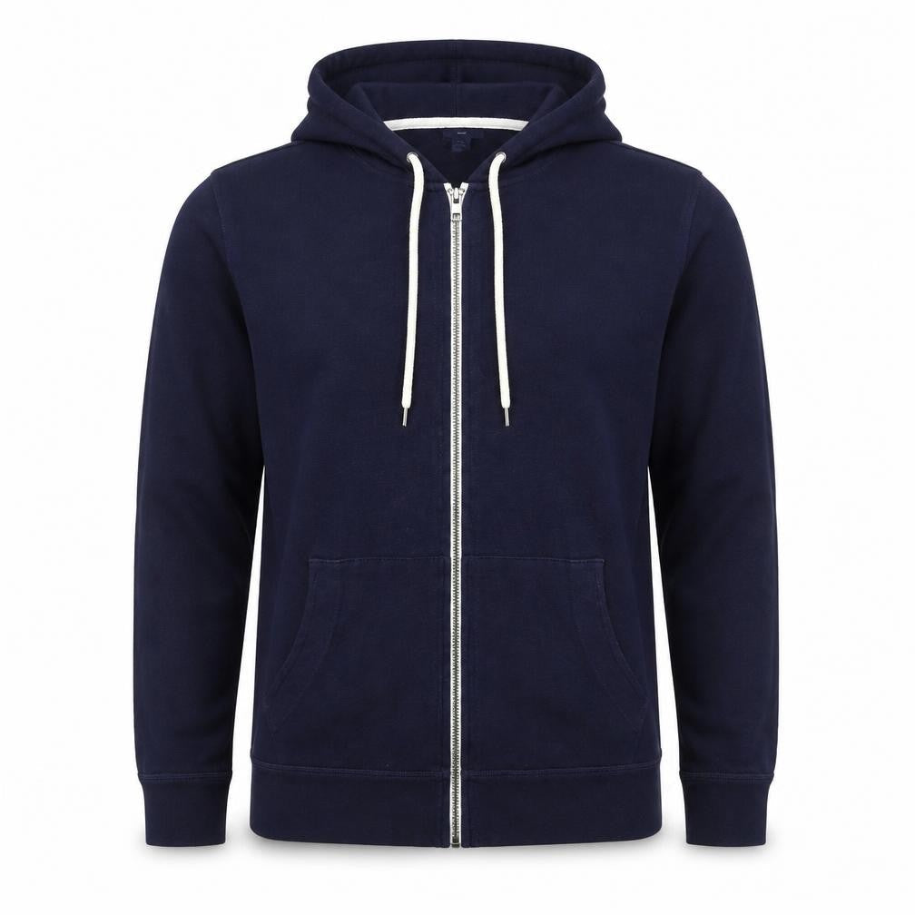 Gap Men's Blue Full Zip Hoodie Size M Cotton Casual Sweatshirt