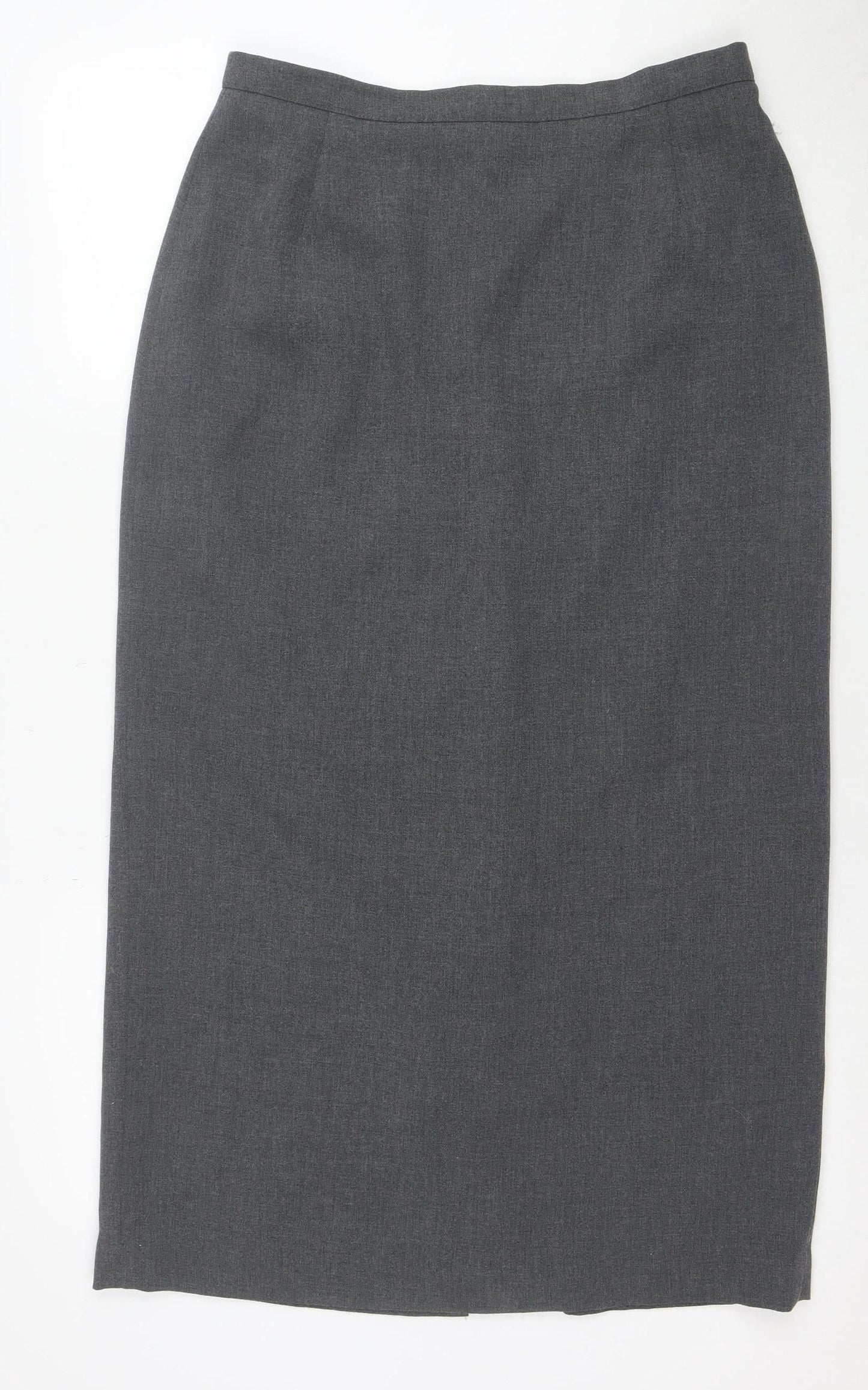 Debenhams Women Grey Size 14 Pencil Skirt Knee Length Workwear