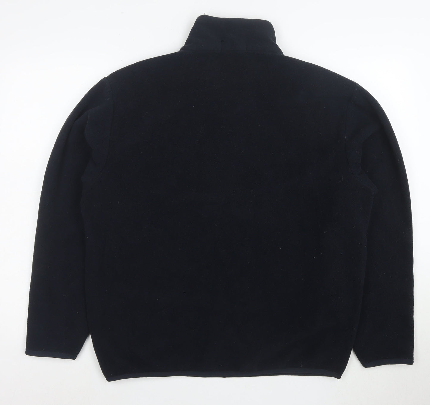 Nautica Women Navy Blue Fleece 1/2 Zip Pullover Sweatshirt M