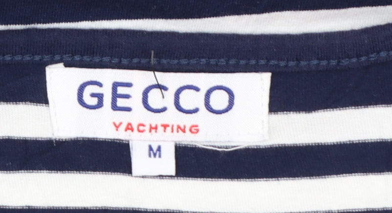 Gecco Women Blue Striped Tank Dress Nautical M Cotton