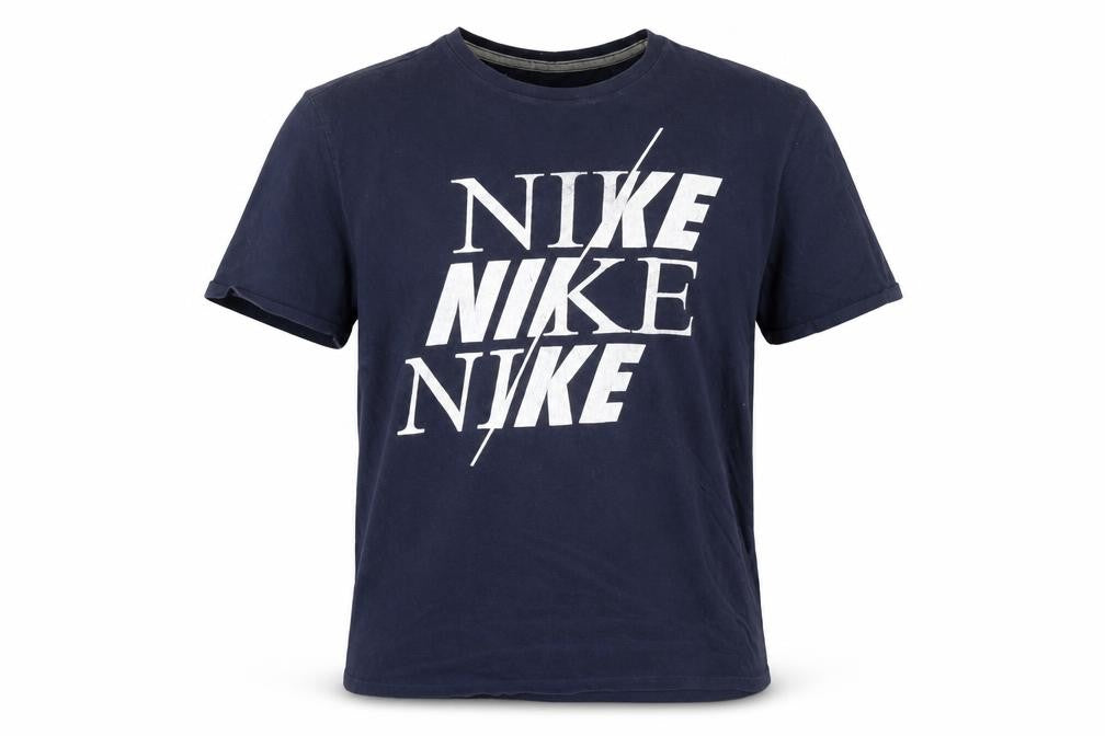 Nike Men's Blue XL Athletic Fit Graphic Sports T-Shirt