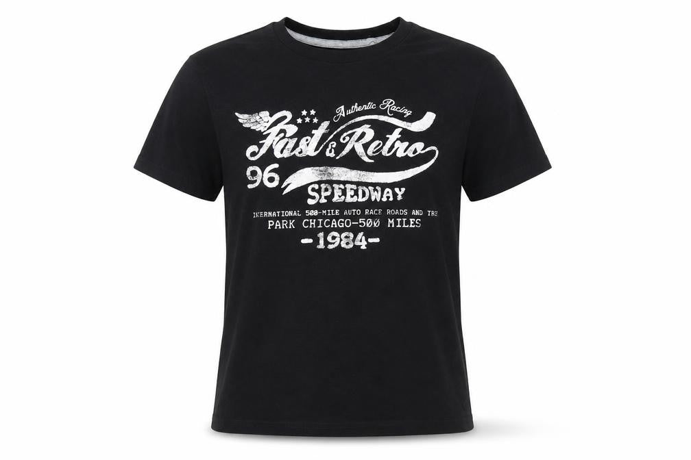 Arizona Jean Co Teens Black Retro Racing Graphic T-Shirt Size 10