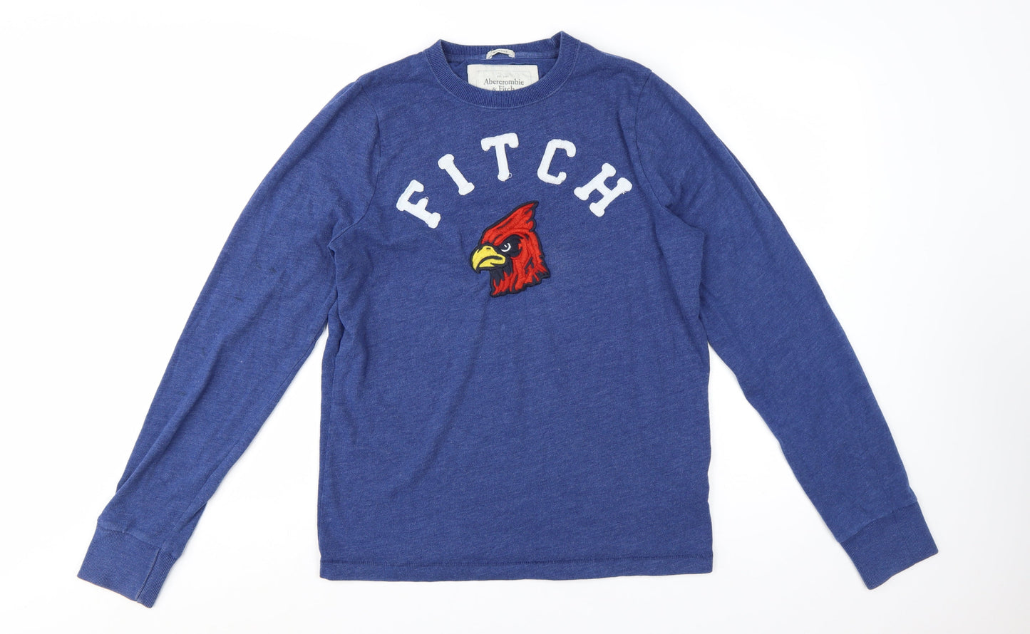 Abercrombie & Fitch Men's Blue Crew Neck Pullover Sweatshirt M