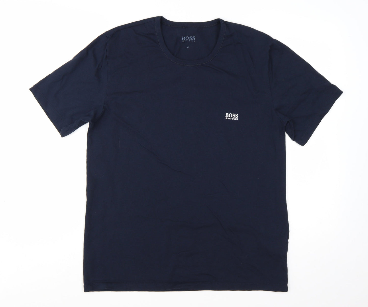 Hugo Boss Men's Navy Blue XL Crew Neck Short Sleeve T-Shirt